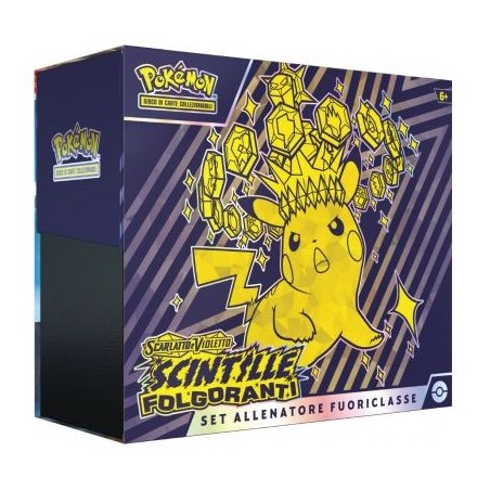 POKEMON - SET ALLENATORE FUORICLASSE - SCARLATTO E VIOLETTO - SV08 - SCINTILLE FOLGORANTI