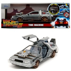 Jada - Back To The Future Part 3 Western: Delorean Time Machine 1:24 con luci