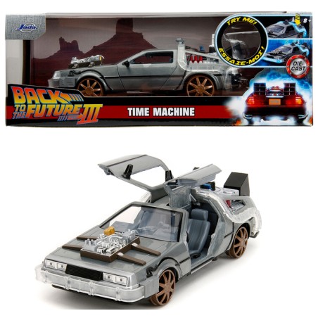 Jada - Back To The Future Part 3 Western: Delorean Time Machine 1:24 con luci