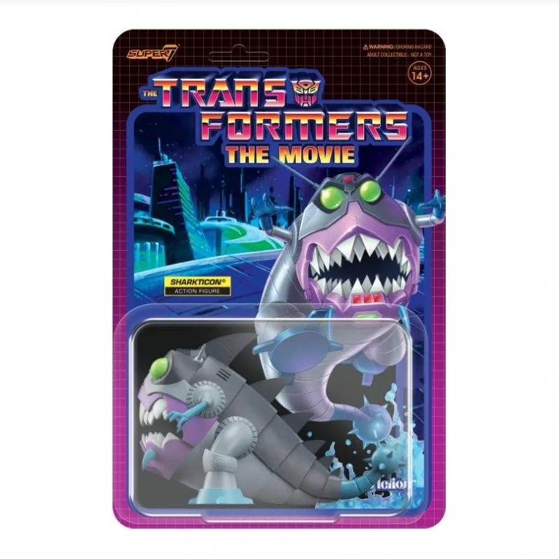 Super 7 ReAction - Transformers The Movie - Sharkticon G1