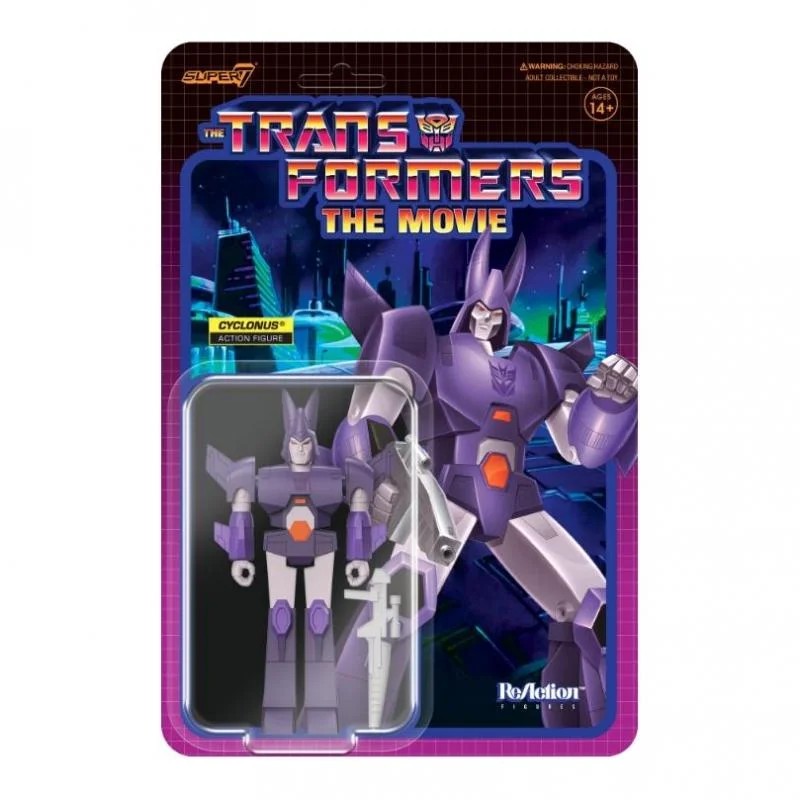 Hasbro Super 7 ReAction - Transformers The Movie - Cyclonus G1