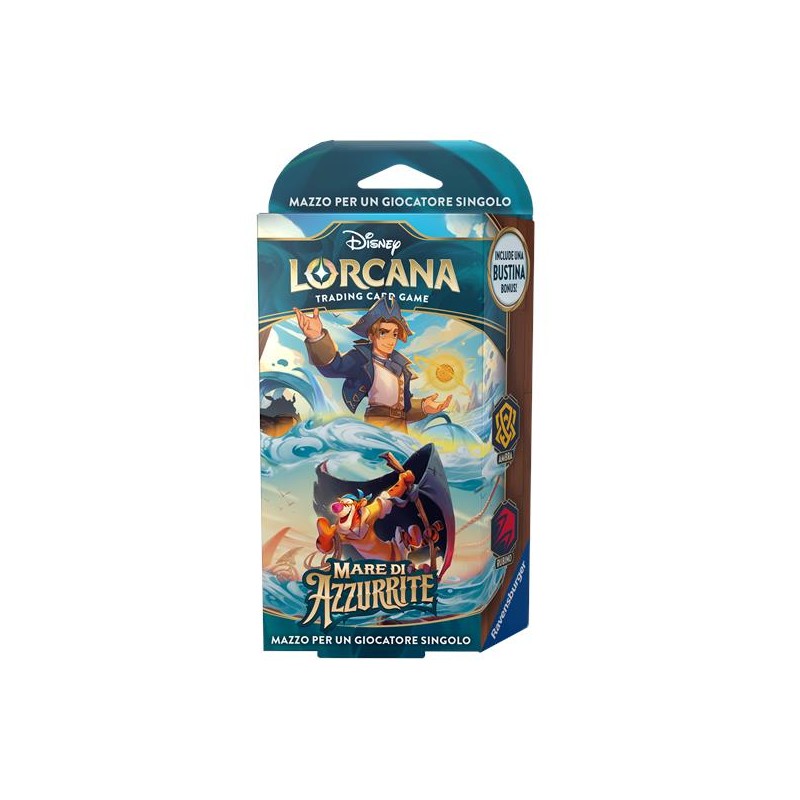 Ravensburger Tcg - Lorcana - Mare di azzurrite - Starter Deck: Ambra Rubino - ITA