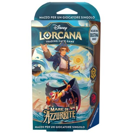 Ravensburger Tcg - Lorcana - Mare di azzurrite - Starter Deck: Ambra Rubino - ITA