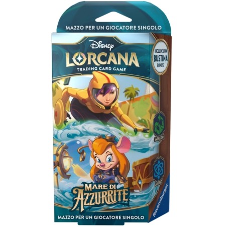 Ravensburger Tcg - Lorcana - Mare di azzurrite - Starter Deck: Smeraldo Zaffiro - ITA