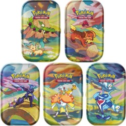 Pokemon - Scarlatto E Violetto - Paldea Sfavillante - Collezione Completa 5 Mini Tin Da Collezione (Ita)