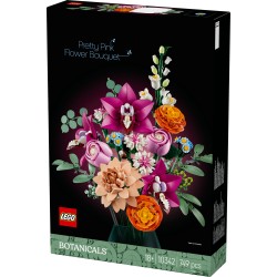 LEGO Botanical 10342 Bouquet di fiori rosa