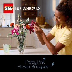 LEGO Botanical 10342 Bouquet di fiori rosa