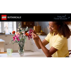 LEGO Botanical 10342 Bouquet di fiori rosa