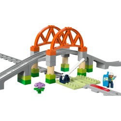 Eisenbahnbrücke und Schienen – Erweiterungsset