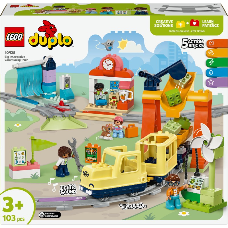 LEGO DUPLO 10428 Grande treno comunitario interattivo