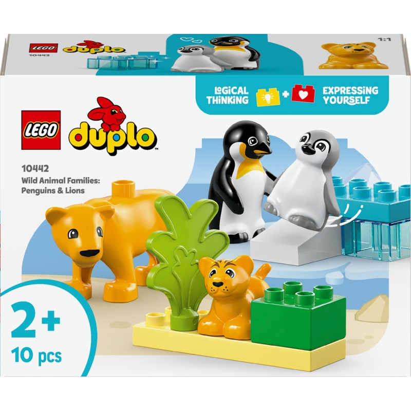 LEGO DUPLO 10442 Famiglie di animali: pinguini e leoni