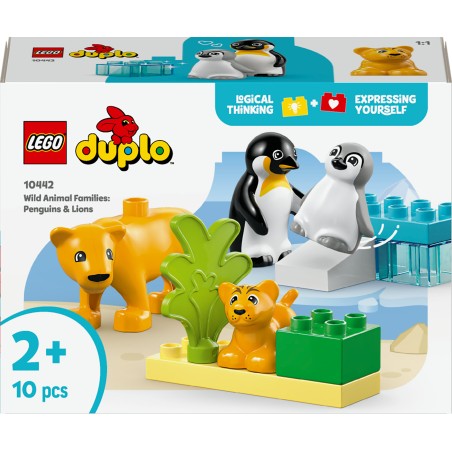 LEGO DUPLO 10442 Famiglie di animali: pinguini e leoni