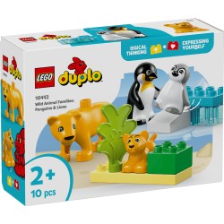 LEGO DUPLO 10442 Famiglie di animali: pinguini e leoni