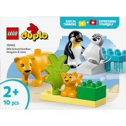 LEGO DUPLO 10442 Famiglie di animali: pinguini e leoni