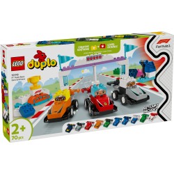 LEGO DUPLO 10445 Auto da corsa e piloti Team F1®