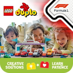 LEGO DUPLO 10445 Auto da corsa e piloti Team F1®