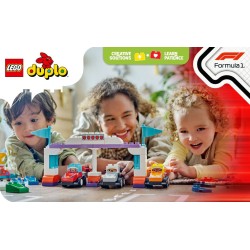 LEGO DUPLO 10445 Auto da corsa e piloti Team F1®