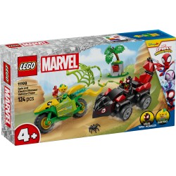 LEGO MARVEL 11198 Inseguimento sui dino-veicoli di Spin ed Electro