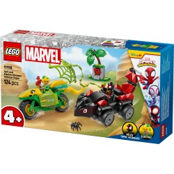 LEGO MARVEL 11198 Inseguimento sui dino-veicoli di Spin ed Electro