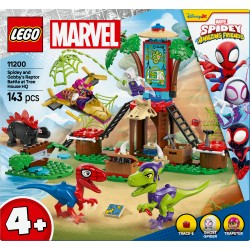 LEGO MARVEL 11200 Battaglia con il raptor al quartier generale sull’albero di Spider-man e Gobby