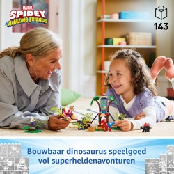 Spidey en Gobby's raptorstrijd bij de boomhut