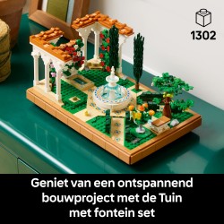 Tuin met fontein