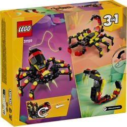 LEGO Creator 3in1 31159 Animali selvatici: ragno trasformista