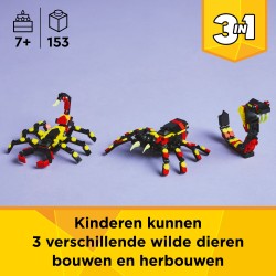 LEGO Creator 3in1 31159 Animali selvatici: ragno trasformista