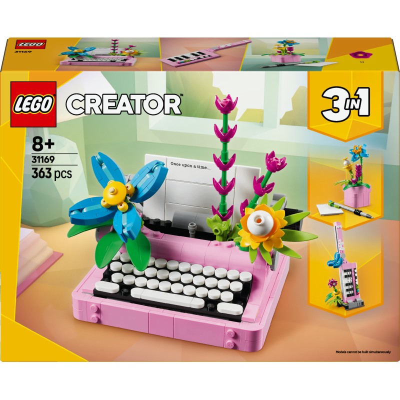 LEGO creator 3in1 31169 Macchina da scrivere con fiori