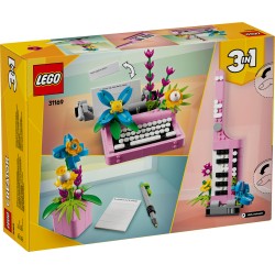 LEGO creator 3in1 31169 Macchina da scrivere con fiori