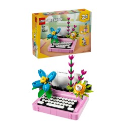 LEGO creator 3in1 31169 Macchina da scrivere con fiori