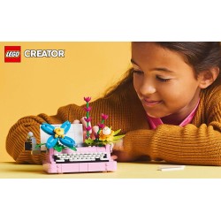 LEGO creator 3in1 31169 Macchina da scrivere con fiori