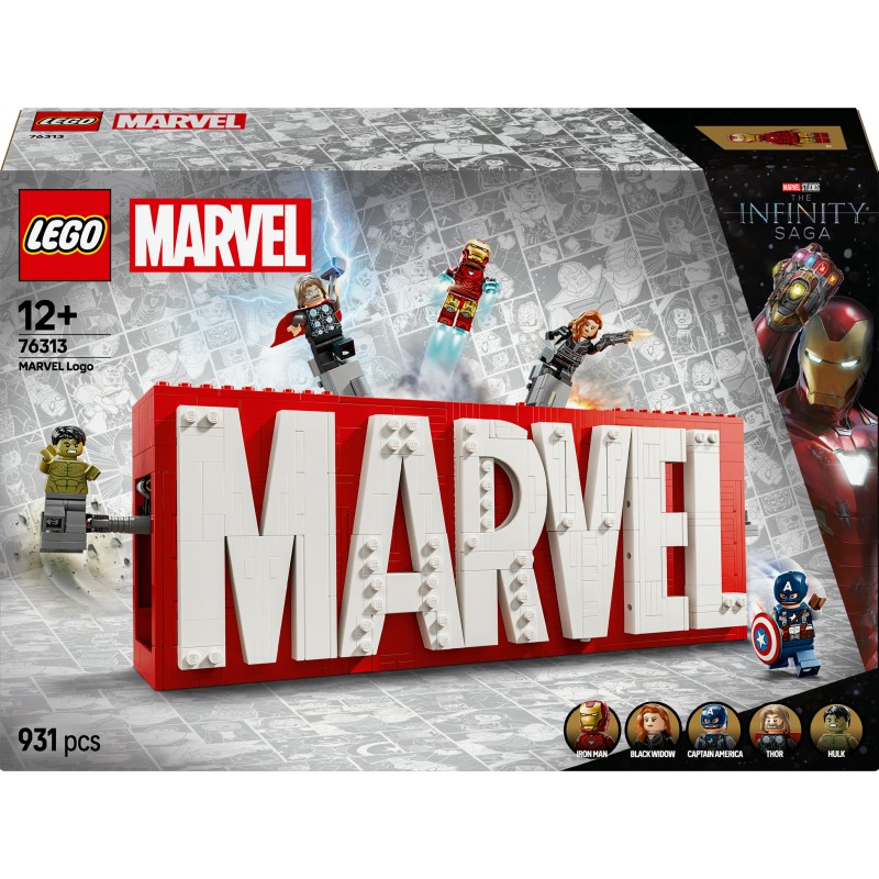 Logotipo MARVEL y Minifiguras