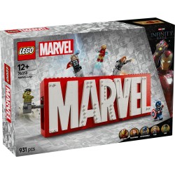 Logotipo MARVEL y Minifiguras