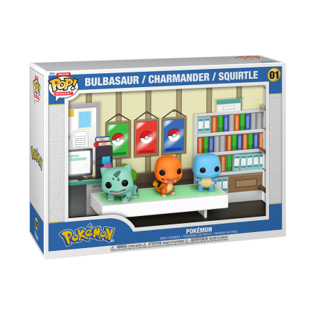 Pop Deluxe - Games - Pokemon - 3 Starter - Bulbasaur, Charmander, Squirtle