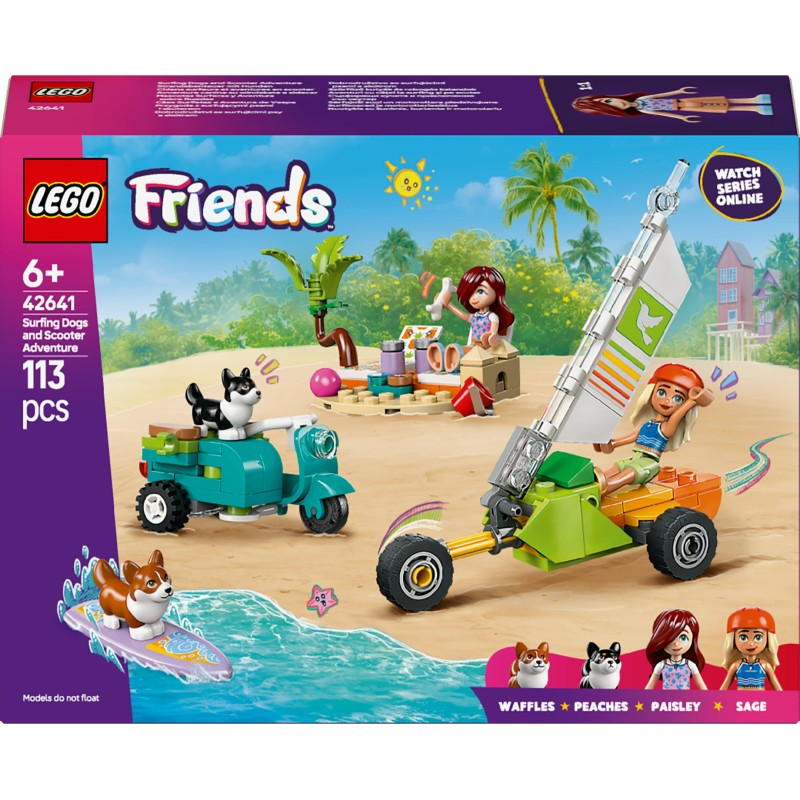 LEGO Friends 42641 Avventure canine su windskate e sidecar