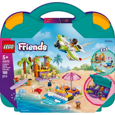 LEGO Friends 42672 Valigia creativa da spiaggia e da viaggio