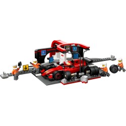 LEGO City 60443 Pitstop e meccanici con monoposto Ferrari F1®