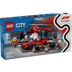 LEGO City 60443 Pitstop e meccanici con monoposto Ferrari F1®