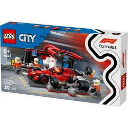 LEGO City 60443 Pitstop e meccanici con monoposto Ferrari F1®