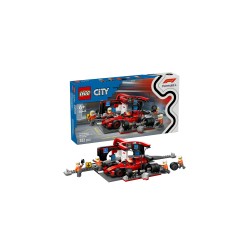 LEGO City 60443 Pitstop e meccanici con monoposto Ferrari F1®