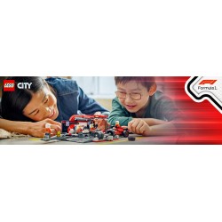 LEGO City 60443 Pitstop e meccanici con monoposto Ferrari F1®