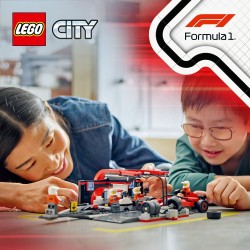 LEGO City 60443 Pitstop e meccanici con monoposto Ferrari F1®