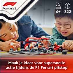 Arrêt au stand de F1® avec voiture Ferrari