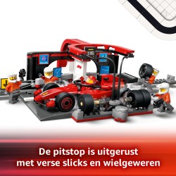 LEGO City 60443 Pitstop e meccanici con monoposto Ferrari F1®