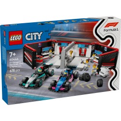 LEGO City 60444 Garage con monoposto Mercedes-AMG e Alpine F1®