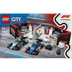 LEGO City 60444 Garage con monoposto Mercedes-AMG e Alpine F1®