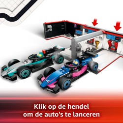 LEGO City 60444 Garage con monoposto Mercedes-AMG e Alpine F1®