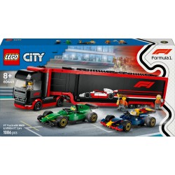 LEGO City 60445 Autotrasportatore F1® con monoposto RB20 e AMR24 F1®