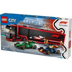 LEGO City 60445 Autotrasportatore F1® con monoposto RB20 e AMR24 F1®